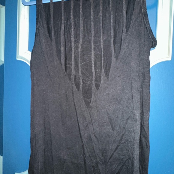 Torrid Black and Pink Graphic Tank Top - Picture 2 of 3